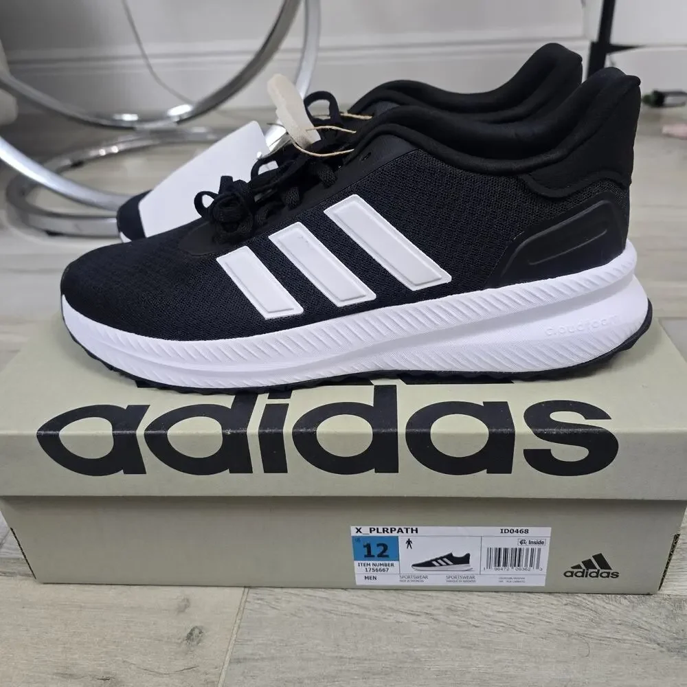 Size 12- adidas X_PLRPATH Black White